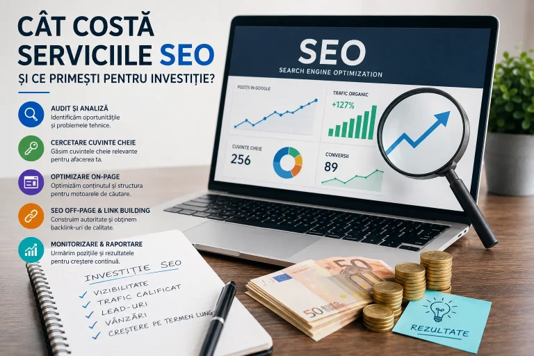Cât costă serviciile SEO și ce primești pentru investiție