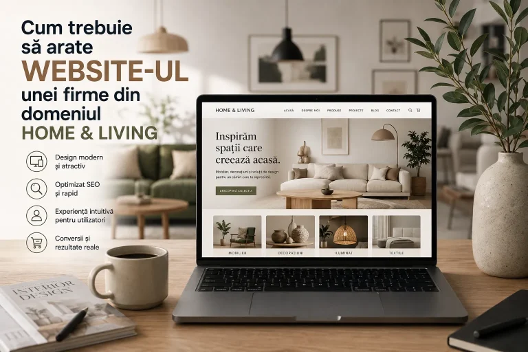 website pentru o firmă din domeniul home & living